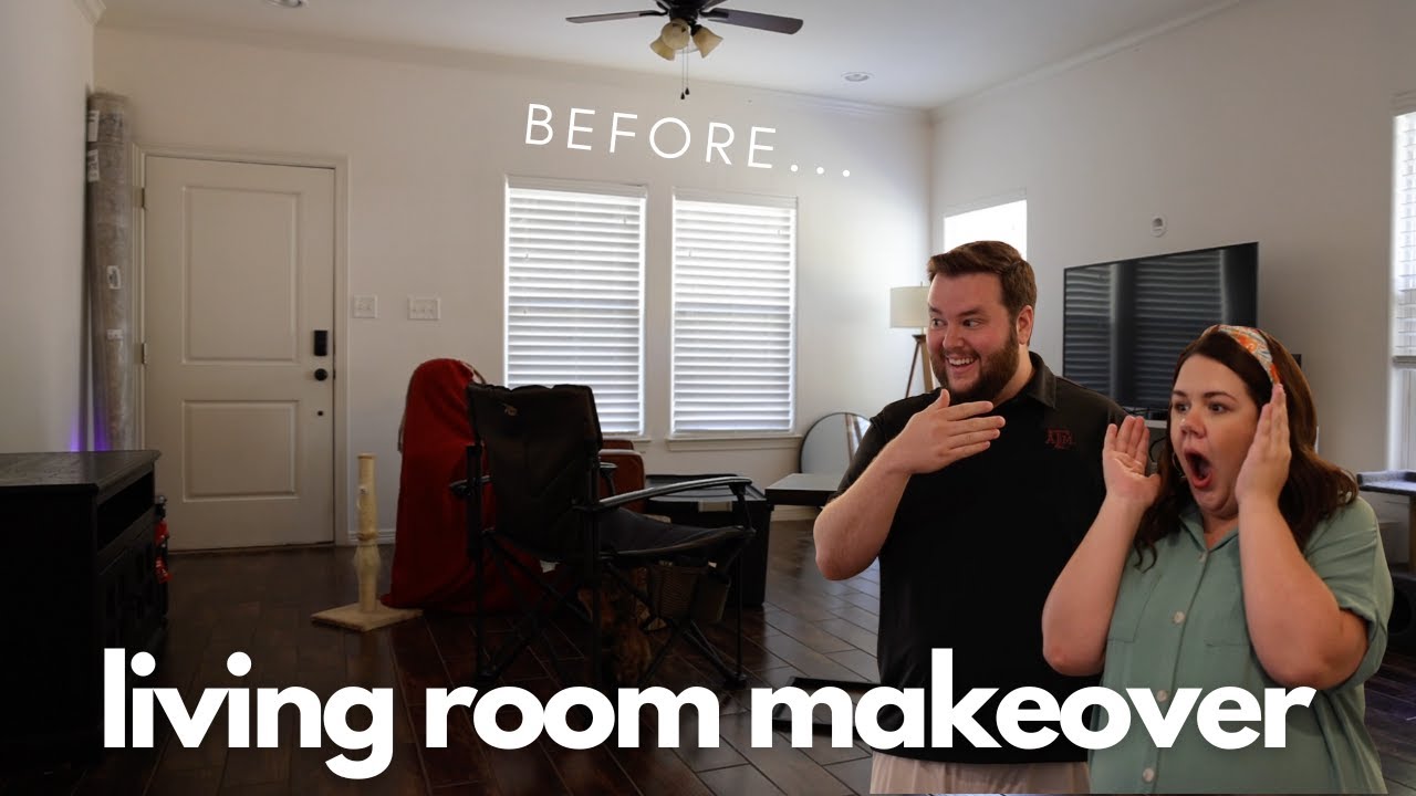 Living Room Makeover… In ONE Day!! // DIY Budget Living Room Makeover // Living Room Design