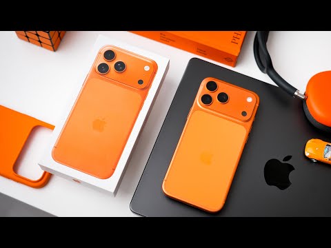 iPhone 17 Pro Max Unboxing and Setup - COSMIC ORANGE