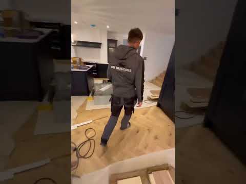 How to install spindles like a pro… #stairs #how #howto #shorts #building #hack #tips #building
