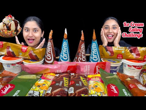 20 Piece Ice Cream Eating🍨Challenge |Food Challenge|Cornetto,chocobar,mango,vanilla,Pistachio