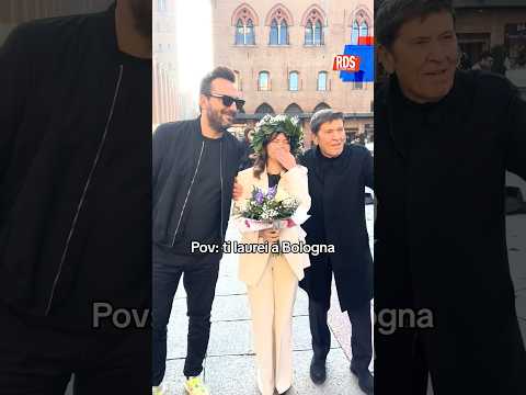 Cesare Cremonini, Gianni Morandi e la foto con la neo-laureata in piazza a Bologna