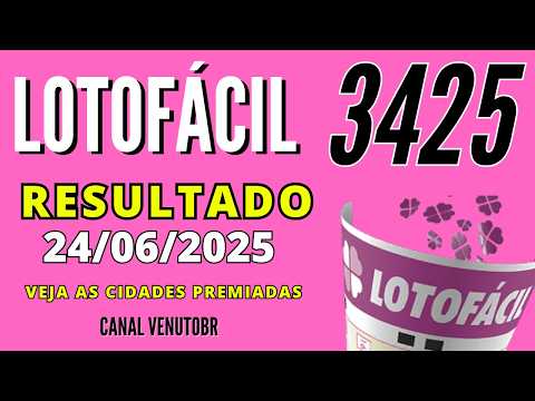 🍀 Resultado Lotofácil 3425
