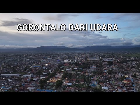 Suasana Kota Gorontalo Sore Hari dari Udara dengan Drone, Terbaru 2025