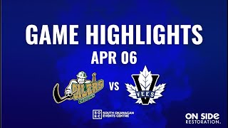 06-04-25 Highlights: RD 1 | GM 2 Okotoks (0) at Vees (5)