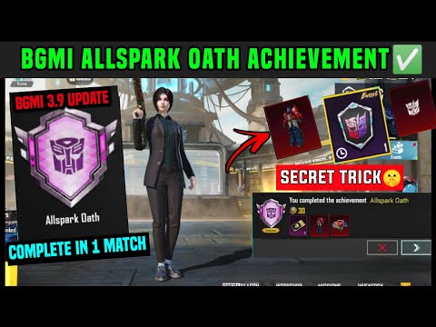 BGMI ALLSPARK OATH ACHIEVEMENT / HOW TO COMPLETE THE SPECIAL OPTIMUS PRIME TRIAL CHALLENGE 1 TIME