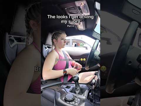 The looks I get driving my pink supra 👀🤨 part 4 #cars #pinksupra #cars #cartok #supra #automobile