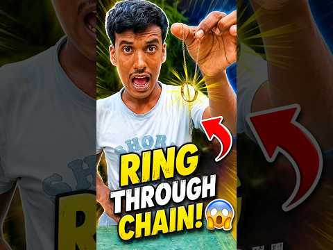 "Ring Through Chain Trick! 😱" #experimentsudip #shorts