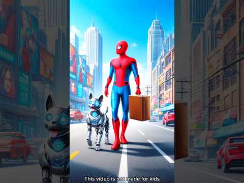 Spiderman খুঁজে পেলো টাকা কামানোর রোবট কুকুর। #youtubeshorts #shortsfeed #spiderman