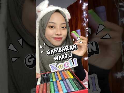 Gambaran waktu Kecil 🎨👶🏻 Kalian nomer berapa aja? #art #drawing #drawingtutorial #dqueenarts
