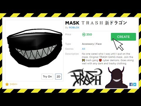Trash Club Mask Roblox Id Coupon 07 2021 - demon meark shird roblox
