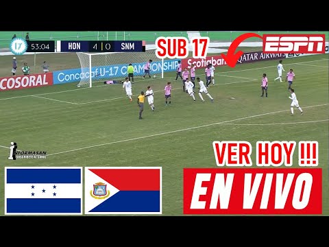 Honduras vs. San Martin en Vivo, Donde ver, A que hora Juega HONDURAS VS SAN MARTIN PARTIDO SUB 17