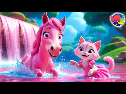 👑   GATA PRINCESA está PERDIDA ⚠️ en el BOSQUE con su CABALLO ROSA 🩷