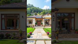 Luxury Small House Exterior Design with Garden #dreamhome #homedesign #smallhouse