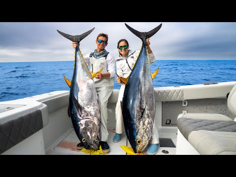 GIANT TUNA!! My BIGGEST EVER! Bluefin Catch, Clean, Cook!