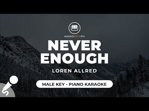 Never Enough – Loren Allred (Male Key – Piano Karaoke)