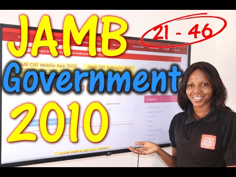 JAMB CBT Government 2010 Past Questions 21 - 46