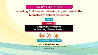 NCERT Including Children with Hearing Impairment in the Mainstream School Education