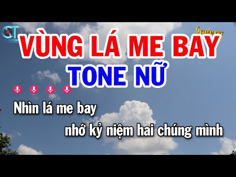 Karaoke Vùng Lá Me Bay Tone Nữ ( F#m ) Nhạc Sống Mới | Karaoke Tuấn Kiệt