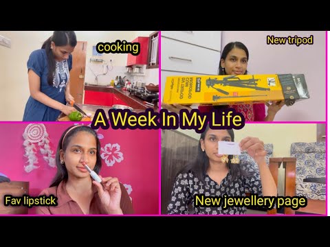 Vlog ( தமிழ்)😍|| A Week In My Life Vlog || Our own jewellery page 💍|| Cooking || New Tripod