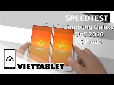 (VIETNAMESE) Viettablet- (Speedtest) Samsung Galaxy On5 2016 vs J5 Prime