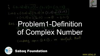 Problem1-Definition of Complex Number