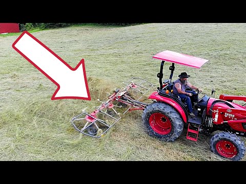 Hay Field Almost Broke Me-Mowing & Tedding Madness!