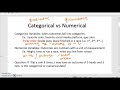 Understanding Quantitative and Categorical Data