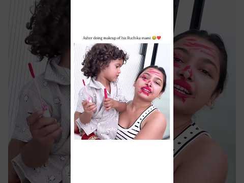 Asher doing makeup of Ruchika ❤️#ruchikarathore #triggeredinsaan #shorts #youtubeshorts #trending