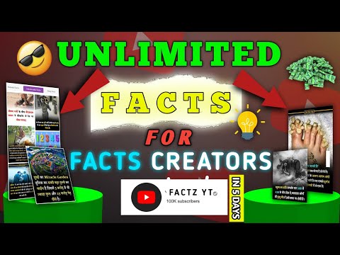 Unlimited Facts for Your Fact Videos 🤯| Where to Find Viral Facts 💯 | Trending topic for facts 🤑🙌