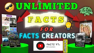 Unlimited Facts for Your Fact Videos 🤯| Where to Find Viral Facts 💯 | Trending topic for facts 🤑🙌