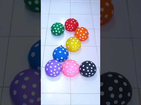 Rainbow Splash Number 2 🔴🟡🟢🟠🔵🟣 Popping Water Balloon Orbeez #asmr #funny #poppballons #satisfying