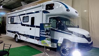 CHEGOU!!! SANTO INÁCIO MOTORHOMES, CÂMBIO AUTOMÁTICO, SI 8 5, IVECO 70180, CNH C, FENACAMPING, 2024.