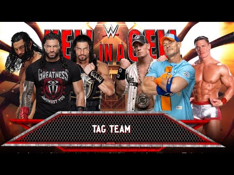 Roman Reigns big dog & Leakee Roman Reigns vs John Cena OP John Cena Debut John Cena Tag Team Match