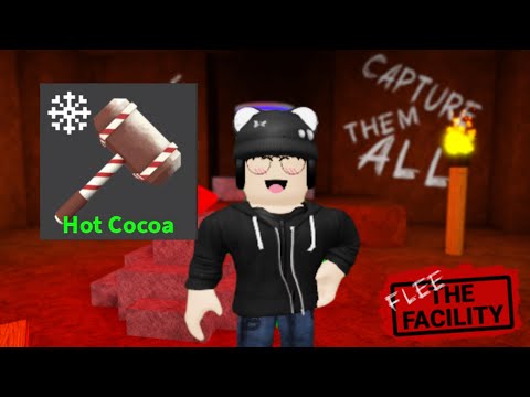 Testando a marreta Hot Cocoa-Roblox(Flee the facility)