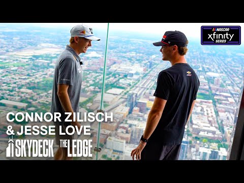 Connor Zilisch & Jesse Love go up 103 floors to The SkyDeck in Chicago | 2025 NASCAR XFINITY Series