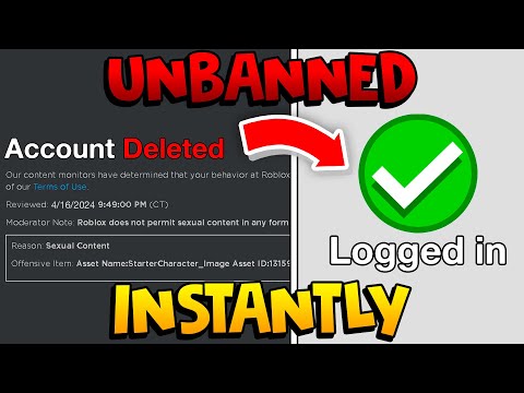 How To Get Unbanned From Roblox 2024 (WORKING) How To Appeal Roblox Ban - PC/Mobile