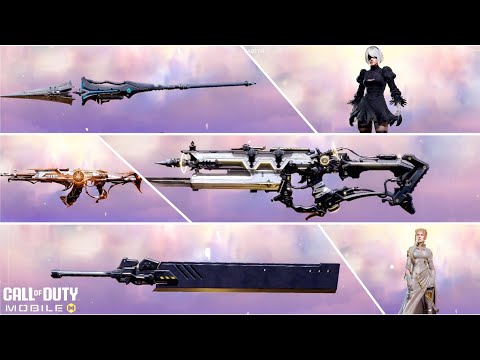 "NieR Automata Collab Lucky Draw" – All Exclusive Skins & Melee Showcase!