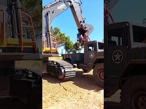 😱WPL 2WD TRACK and excavator R/C 1/14 scale 2.4GHz  #excavator#rc #shorts #wpl #rccar #rctrack