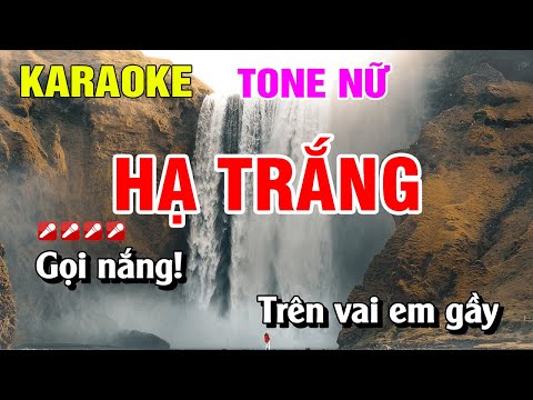 Karaoke Hạ Trắng Tone Nữ Nhạc Sống Beat Hay | Nguyễn Linh