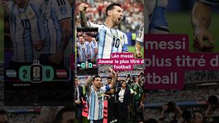 Lionel Messi est le joueur le plus titré de l'histoire du football avec 48 trophées collectifs