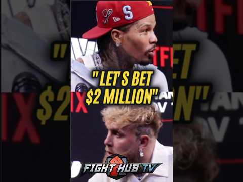 Gervonta PRESSES Jake Paul on 2 million dollar bet & BOTH agree!