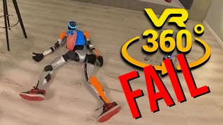 Robot G1 EPIC FAIL in Full 360° VR—Watch What Happens