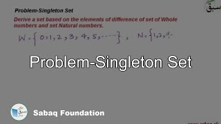 Problem-Singleton Set
