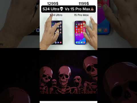 Galaxy S24 Ultra vs iPhone 15 Pro Max Speed Test #apple #samsung #iphone15promax #galaxys24ultra #1m