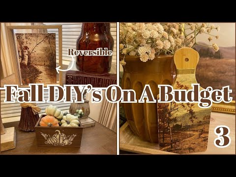 FALL DECOR 2024 🍁 3 QUICK & EASY FALL DIY'S ON A BUDGET