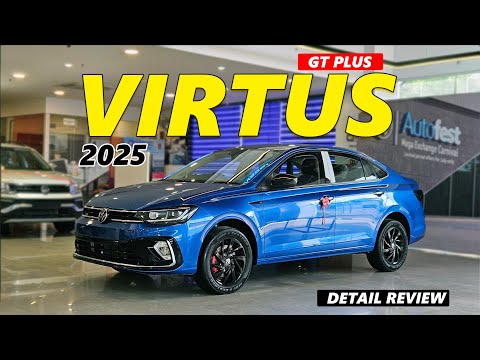 Virtus GT Plus Walkaround – Stunning Design, Turbo Power & Tech Loaded! | Volkswagen Review