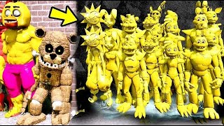 ANIMATRONICS VS TODOS GOLDEN SECURITY BREACH ASSUSTADORES? | GTA V Five Nights at Freddy'S