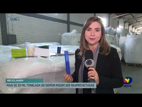 Mais de 30 mil toneladas de isopor podem ser reaproveitadas em Santa Catarina – Fonte: Balanço Geral Florianópolis