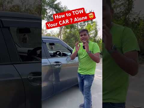 Akele Car Tow karne ka best Tarika ? Unbelievable ! #shorts