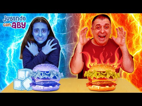 COMIDA CALIENTE vs FRÍA challenge | ABY